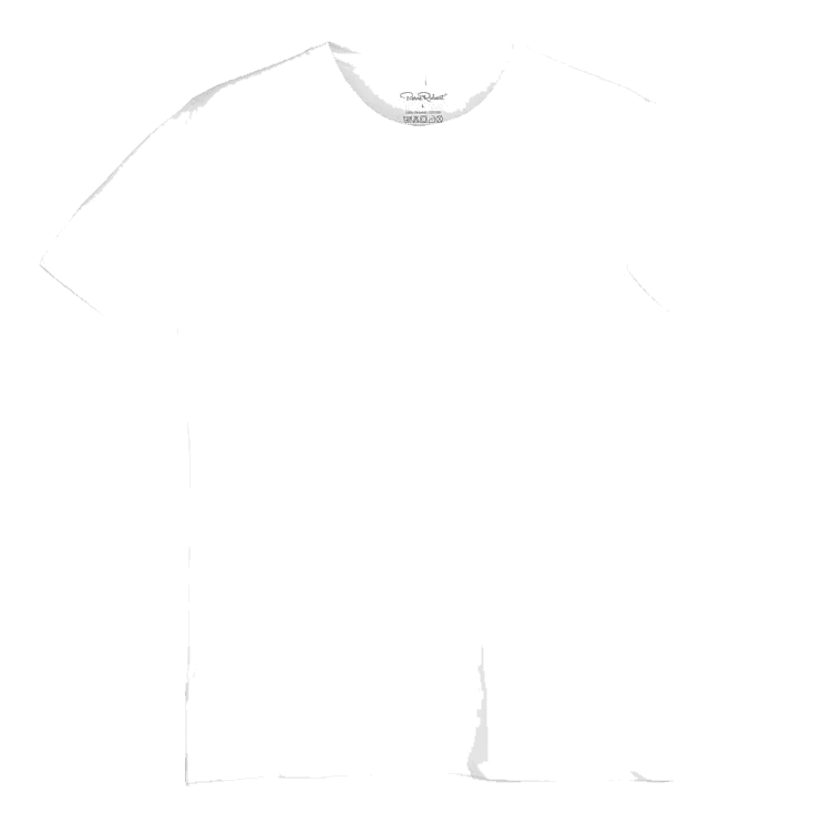 Cotton Crew Neck T-shirt Men White Xl