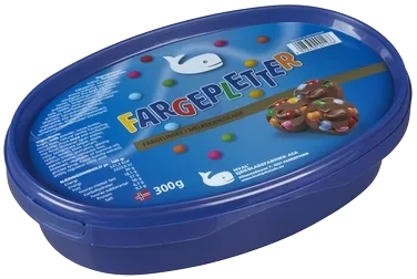 Fargepletter 300g Hval