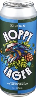 Hoppy Lager 0,5l boks Klokk&Co