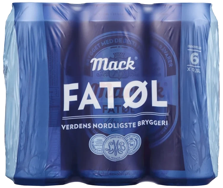 Mack Fatøl 0,5lx6 boks