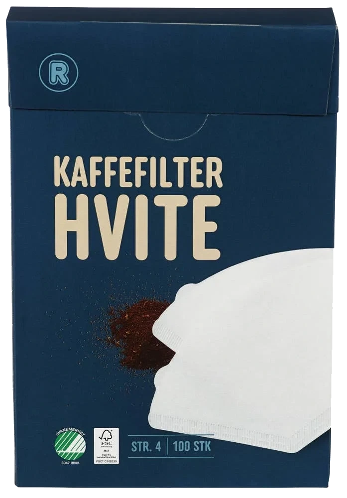 Hvite kaffefilter