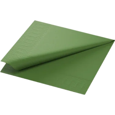 Serviett 3lags 33cm Leaf Green