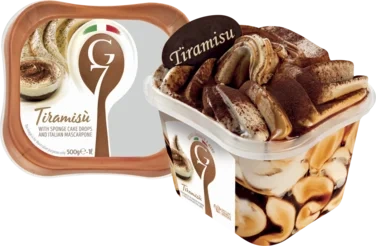 Tiramisu 1l G7 Ekte Italiensk Iskrem