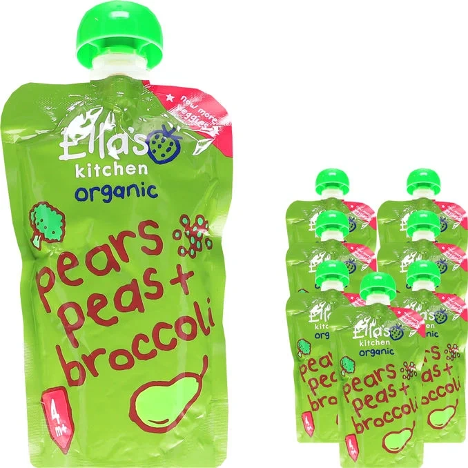 Klämmis Puré Broccoli, Päron & Ärtor 7-pack