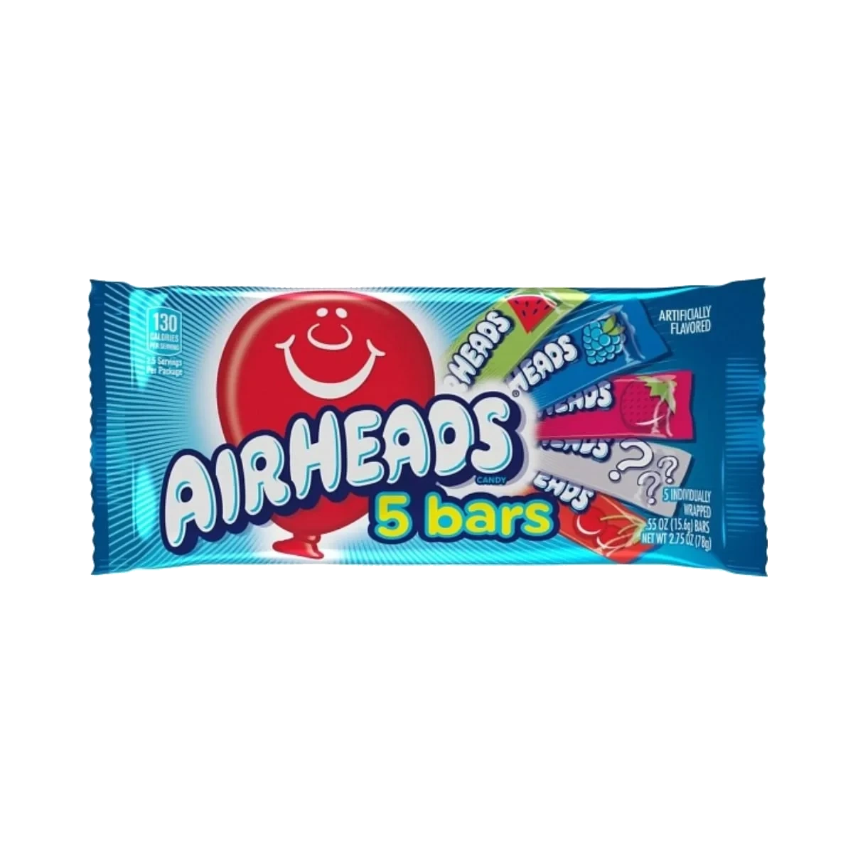 Airheads Assorted Flavours 5 Bar Pack 78g