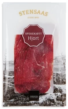 Hjort Spekekjøtt Skivet 50g Stensaas