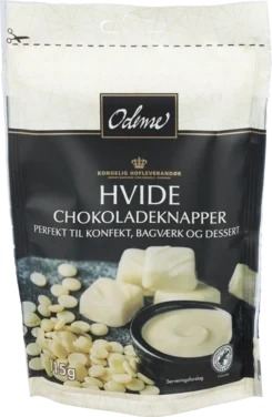 Sjokoladeknapper Hvite 115g Odense