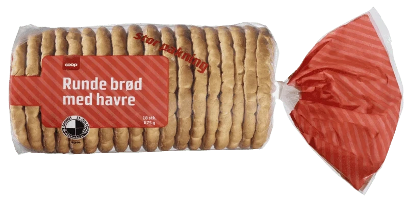 Coop Runde Havre 18pk 675g