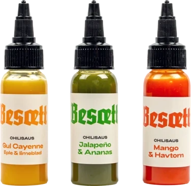 Besætt Chilisaus 3-pakk Mix