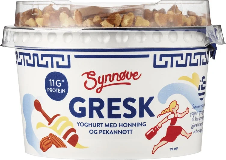 Yoghurt Gresk Honning&Pekannøtt 160g Synnøve