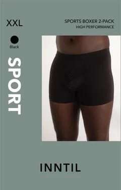 Men's Sports Boxer, 2-pk, Black, Xxl