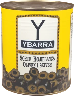 Ybarra Oliven Sort Skivet 6x3000g
