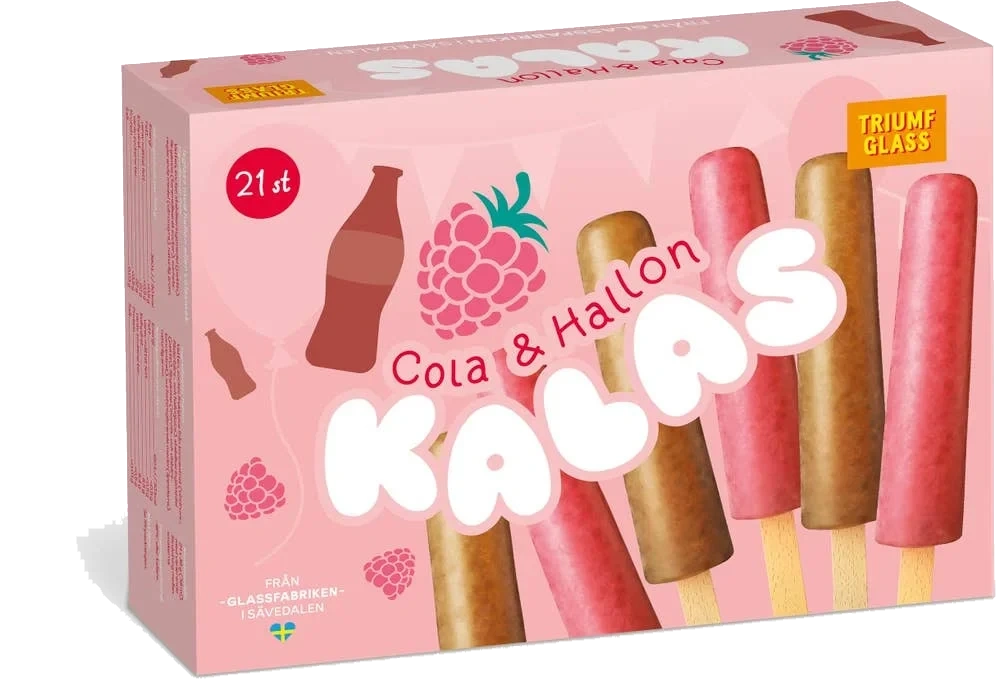 Isglass Kalas Cola & Hallon