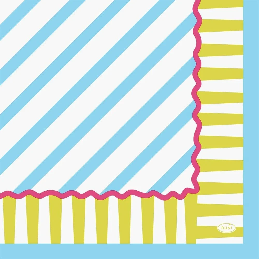 Servett Pop Stripes 3-lags 33x33cm