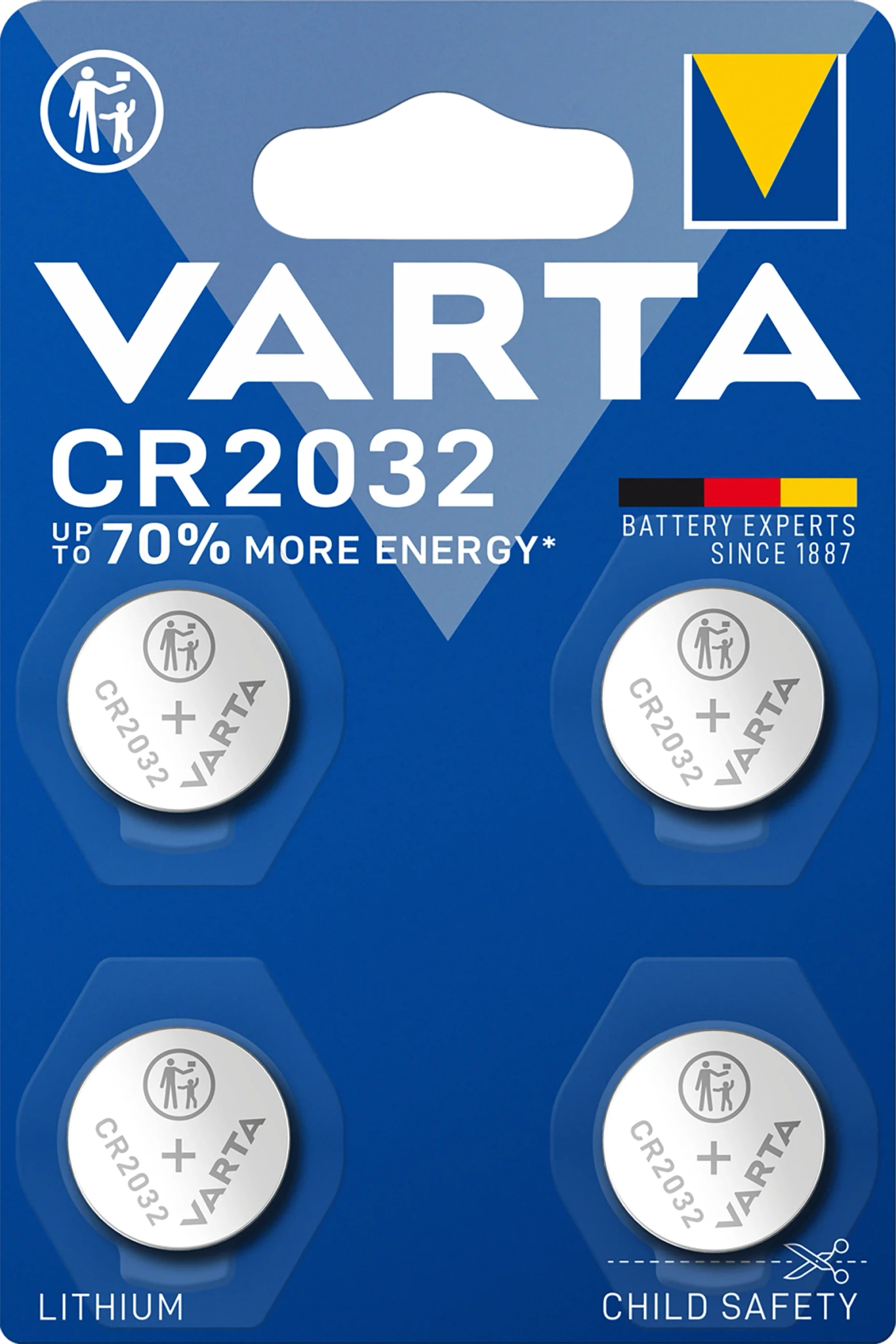 Batteri Lithium CR2032 4-pack