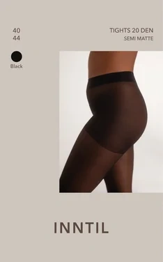 Tights, 20 Den, Black, 40-44