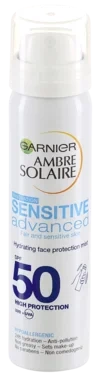 Garnier Ambré Solaire Spray Super Uv Over Makeup Mist With Hyaluronic Acid Spf50