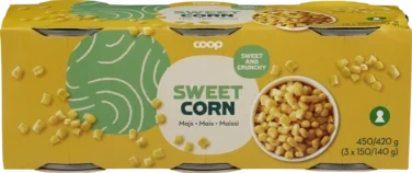 Supersweet whole corn kernels, 3pcs