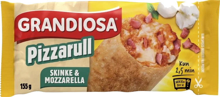 Grandiosa Pizzarull Skinke&Mozzarella 155g
