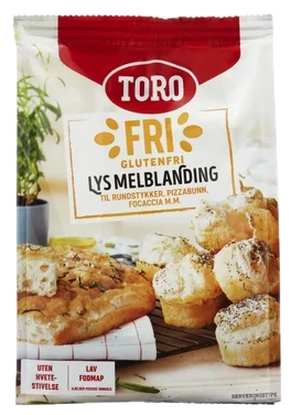 Melblanding Lys glutenfri 375g Toro