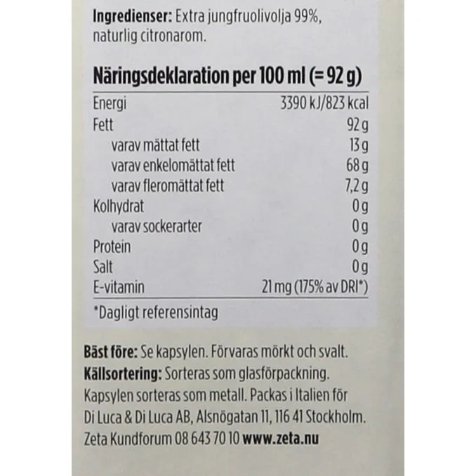 Olivolja Citron