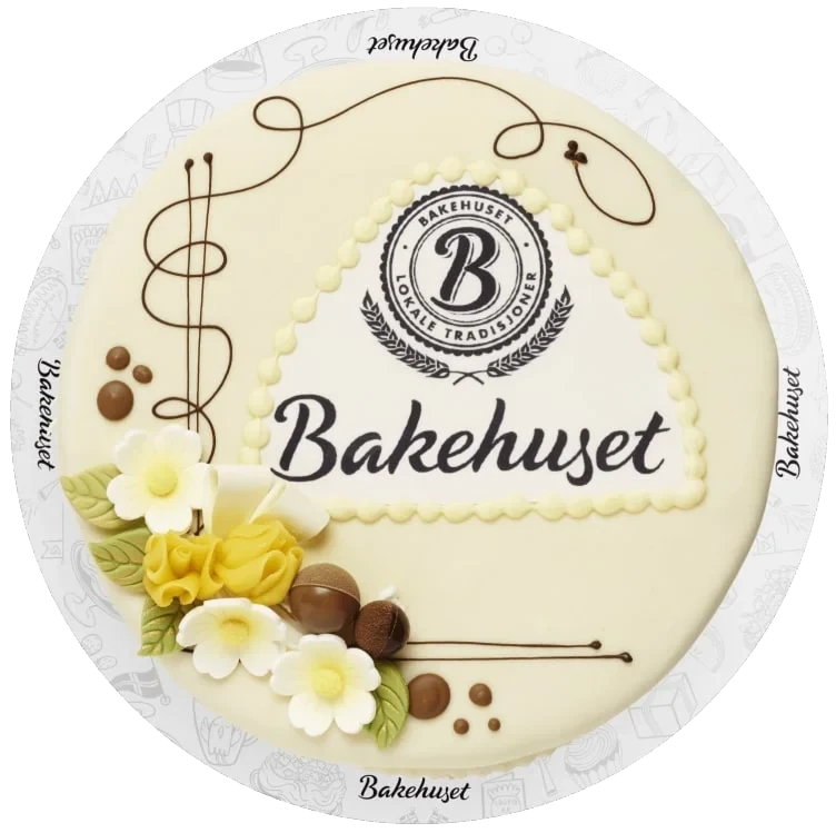 Marsipankake m/Bilde 20 Biter 2,08kg Bakehuset