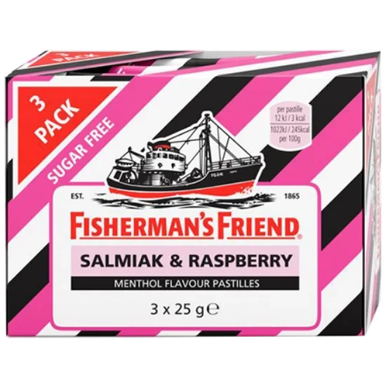 Fisherman Salmiak & Raspberry 3pk
