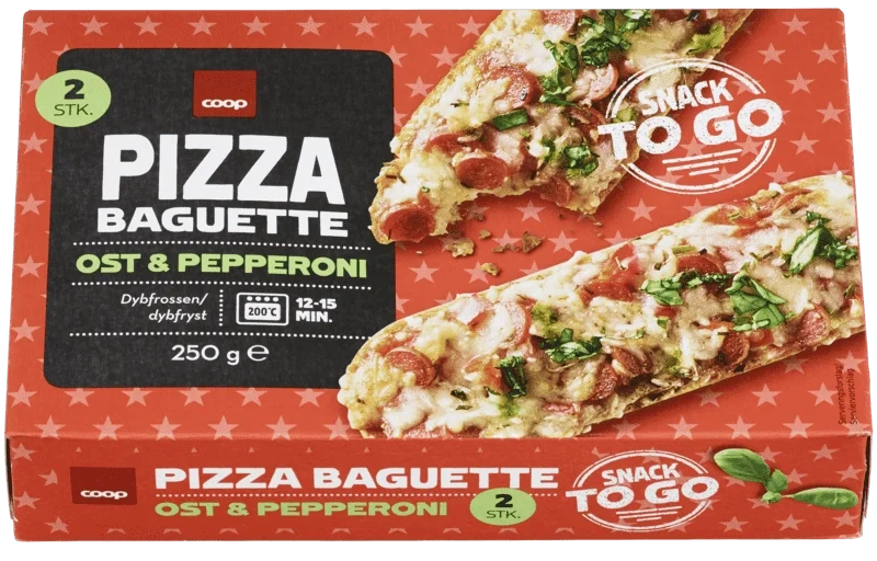 Pizza Baguette Pepperoni, 2 X 125 g