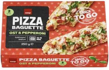 Pizza Baguette Pepperoni, 2 X 125 g