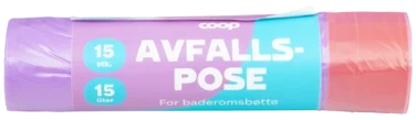 Coop Avfallspose 15l 38x45cm 35% Gjenvunnet Materiale