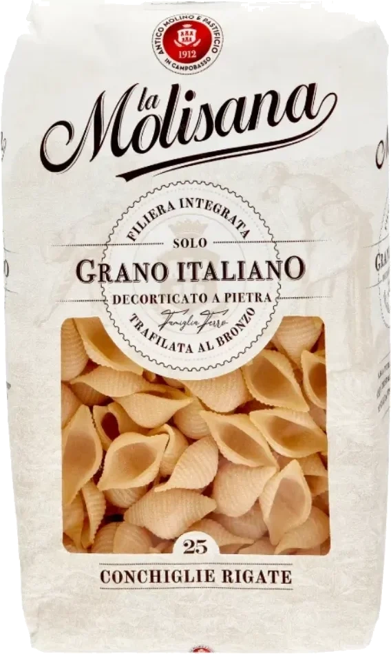 La Molisana Pasta Conchiglie Rigate No25, 500g