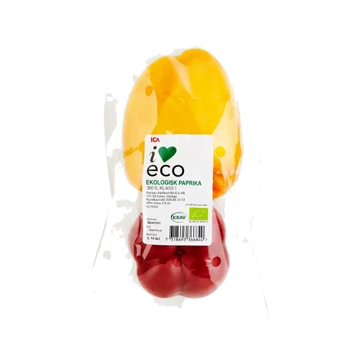 Paprika Mix Ekologisk 300g Klass 1 ICA I