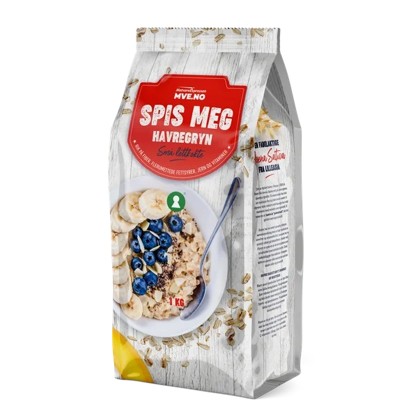 Spis Meg Havregryn Små, Lettkokte 1 Kg