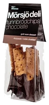 Tunnbrödchips Chokladdoppade