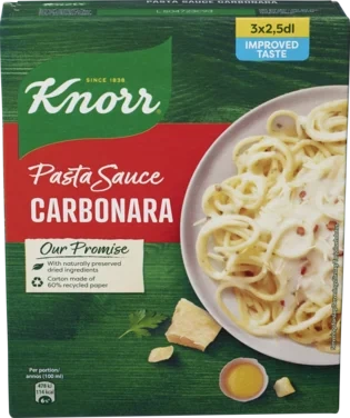 Knorr Carbonara Pastasaus 3pk 3x23g