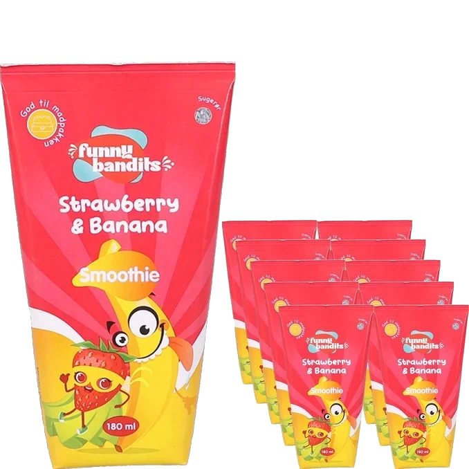 Smoothie Jordgubb & Banan 10-pack