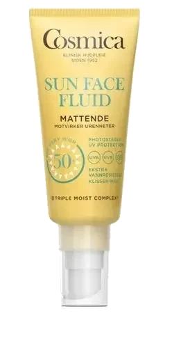 Cosmica Sun Face Fluid SPF50+ solkrem ansikt 40 ml