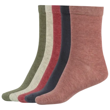 Basic Socks X5 Wmn Earth Mix 37-40