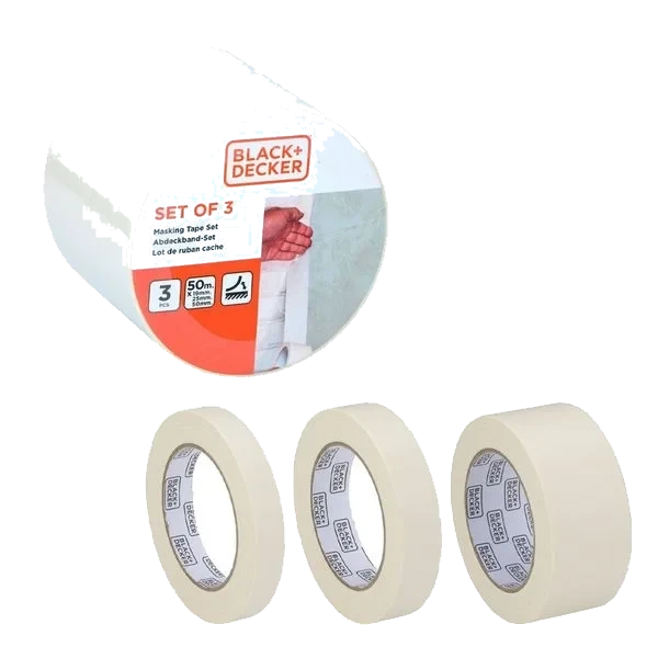 Maskeringsteip - 3 ruller