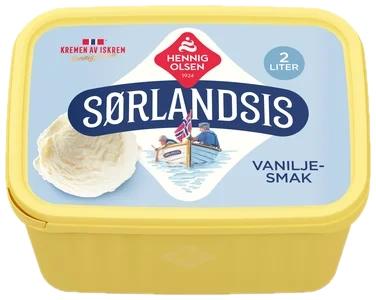 Sørlandsis Vaniljesmak 2l Hennig-Olsen-Is