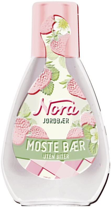 Nora Squeezy Jordbærsyltetøy 425g