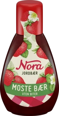 Nora Squeezy Jordbærsyltetøy 425g