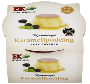 Karamellpudding 1pk m/Saus Ek Gård