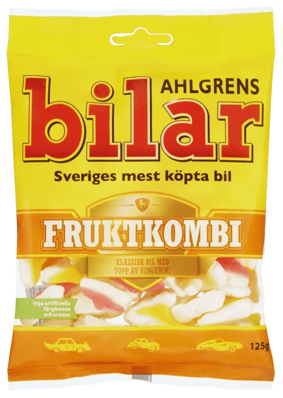 Ahlgrens Bilar Fruktkombi 125g
