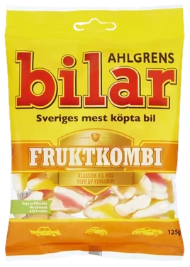 Ahlgrens Bilar Fruktkombi 125g
