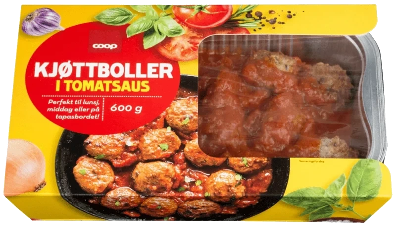 Coop Kjøttboller Tomatsaus 600g