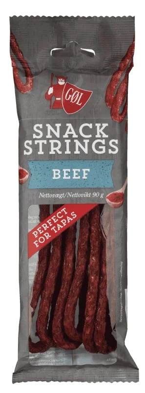 Ölkorv Snack Strings Beef 90g Göl