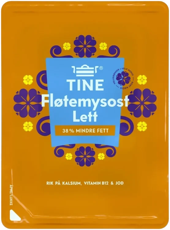 Tine Fløtemysost Lett 16% Skiver 130g