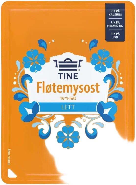 Fløtemysost Lettere skivet 130g Tine