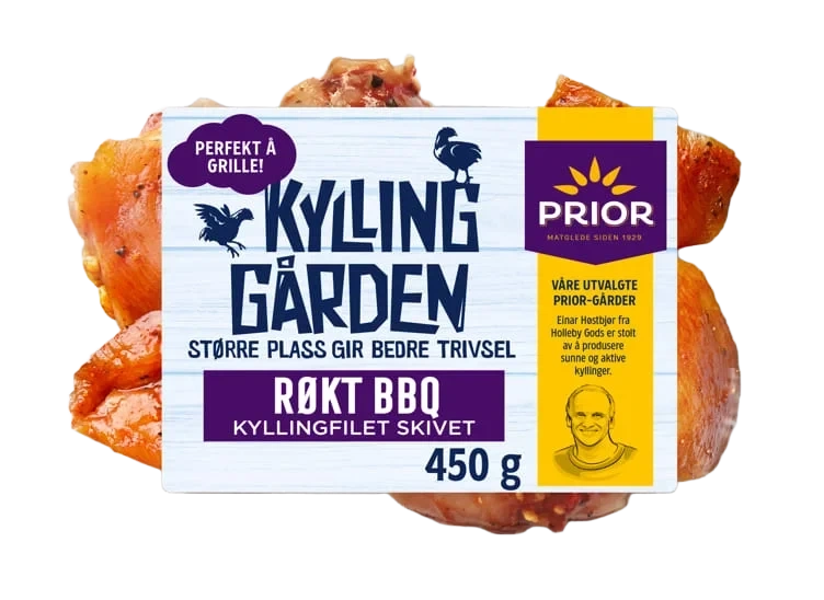 Kyllingfilet skivet Røkt Bbq 450g Kyllingården